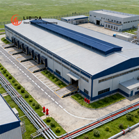 Entrepôt préfabriqué de structure métallique de Hall en acier de norme de la CE de vaste zone