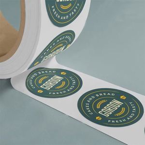 Custom Stickers logo <b>Waterproof</b> Gold Foil <b>Label</b> Printing clear Hot Stamping Sticker Roll Transparent Gold Foil Sticker Sheets - Product Image 2