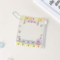 Pochette de rangement pour badges promotionnels en PVC avec logo personnalisé, impression sérigraphique, design créatif, porte-cartes transparent pour anime et célébrités