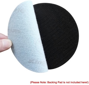 Hot Sales 3\&quot; 75mm No-Hole Aluminum Oxide Flocking Sanding Disk Hook Loop Paper Backing for <strong>Orbital</strong> <strong>Sander</strong> <strong>Pad</strong> - Product Image 3
