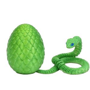 Custom 3D Printed Eco-Friendly Educational Toys Viper Birthday Gift <strong>Rapid</strong> Prototyping Snake Model - Product Image 1