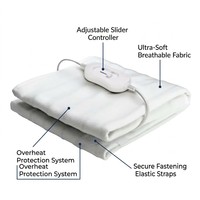 Surmatelas chauffant électrique 110V taille King, 9 réglages de chaleur, double commande, arrêt automatique, lavable en machine pour literie d'hiver