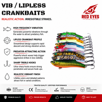 Échantillon gratuit : Leurre de pêche VIB pour toutes les couches d'eau avec billes sonores, appât dur pour la pêche au topmouth en eau douce, vente en gros OEM