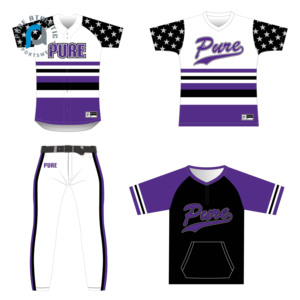 FQ CUSTOM USA Flag Baseball Suit on Filed Digital Camouflage Baseball Jersey Button Down Classic Stripes Uniforme de béisbol - Product Image 2