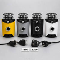 Triturador de Basura Profesional de 1HP, sin Escobillas, de Acero, con Certificación PSE, de Una Sola Cuchilla, para Cocinas Compactas