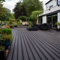 Planche de terrasse résistante aux intempéries Planche de terrasse en bois plastique longue durée Planche de terrasse composite Revêtement de sol extérieur Piso