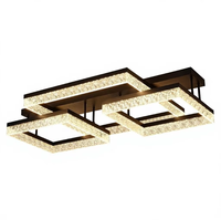 Plafonnier LED à télécommande avec variateur d'intensité, design moderne, décoration intérieure pour salon et chambre à coucher
