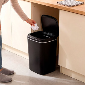 Smart Electric <strong>Plastic</strong> 9L/10L/11L Motion Sensor Lid Kitchen <strong>Bin</strong> Square Self Sealing Automatic Trash <strong>Bin</strong> for <strong>Bathroom</strong> - Product Image 1