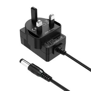 Adaptador ac dc de comutação, 5v 9v 12v 24v 0.5a 1a 1.5a com tomada ue uk 12 adaptador de potência v 0.5a