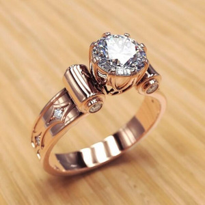 Anello Tono Rosa per Donne, Gioielli di Moda Creativi e Scintillanti, Vendita all'Ingrosso - Product Image 1