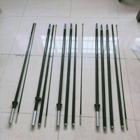 Pièces de rechange en fibre de verre et aluminium pour drapeaux plume, courbes ou droites, pour drapeaux de plage Swooper ou Teardrop