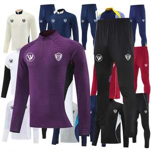 Conjunto Deportivo de Fútbol para Hombre, Uniforme de Fútbol, Conjunto de Entrenamiento, Chándal de Fútbol Negro con Logotipo de Marca - Product Image 5