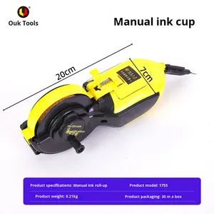 Enrouleur automatique de ligne de marquage pour le travail du bois, marqueur de ligne à rebond élevé et auto-enroulant avec recharge de poudre pour la menuiserie - Product Image 3