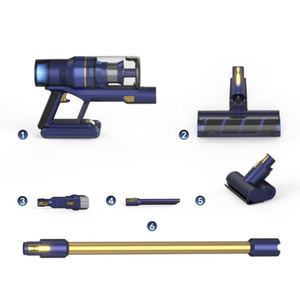 LANJI OEM produit phare S7 Stick aspirateur intelligent sans fil moteur à courant continu machine d'entretien des sols LED tactile Cyclone ménage - Product Image 5