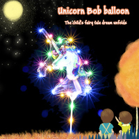 Ballon Bobo en mousse en promotion 18/20/24/32 pouces, bâton de ballon à bulles LED transparent de qualité usine pour l'extérieur