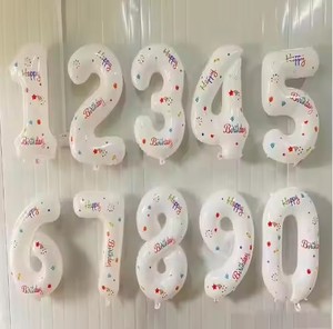 HLC Palloncini in Foil con Numeri da 0 a 9, 32 Pollici, per Compleanni, Matrimoni e San Valentino - Product Image 2