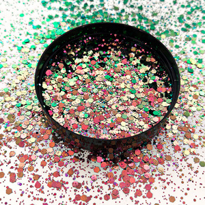 Holographic Glitter Powder Mirror Effect Flat <b>Sequin</b> DIY Craft Nail <b>Art</b> Decoration 10g Jar Color Changing With Angle - Product Image 4