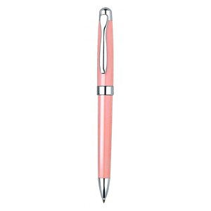Penna Diamantata 0.7mm, Penna a Sfera Carina e Professionale, Promozionale con Corpo in Metallo Rosa Lucido per Scrittura e Promozioni - Product Image 1