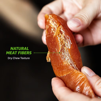 Friandises à mâcher pour chiens de qualité supérieure, vendues directement par l'usine : Bouchées de poulet séché riches en protéines, sans additifs, pour récompenses de chasse.