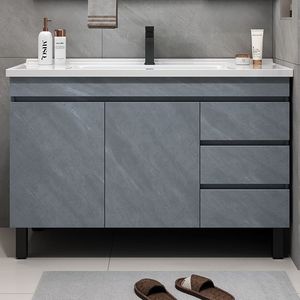 Ensemble de meubles de salle de bain modernes et minimalistes, lavabo, meuble sous-vasque, lavabo sur pied - Product Image 5