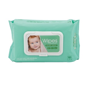 高品质有机婴儿湿巾，定制尺寸，柔软舒适，适合皮肤护理和清洁 - Product Image 1