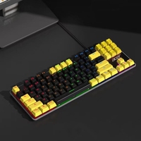 Clavier mécanique espagnol à la mode JK87, 87 touches, rétroéclairage LED RGB, design ergonomique, résistant aux éclaboussures,