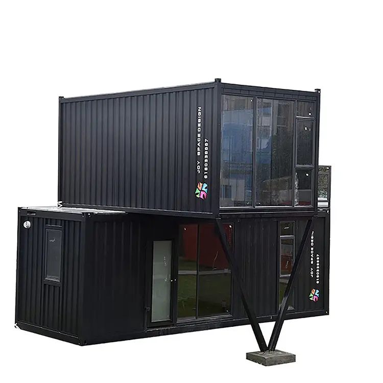 Düz paket prefabrik Modern tasarım kaynak kargo konteyneri ev için oturma/ofis