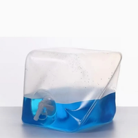 Seau en plastique blanc carré XULI 10L 20L, bonne étanchéité, sans fuite, pliable, sans poignée, qualité alimentaire, eau en boîte