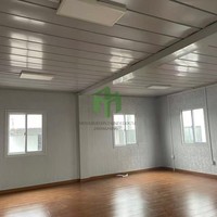 Maison de construction préfabriquée de 20 pieds à deux étages Bureau de conteneur Maison de conteneur détachable