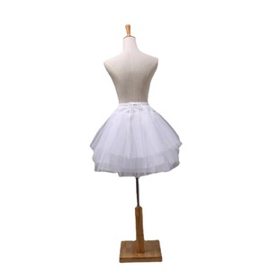Children's Short Petticoat Boneless Short Maid Outfit Lolita Puffy Skirt Support Adjustable Three-layer Gauze <strong>Underskirt</strong> - Product Image 5