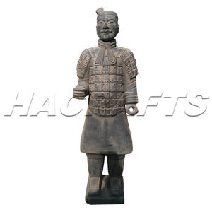 <span class=keywords><strong>Soldat</strong></span> ordinaire en <span class=keywords><strong>argile</strong></span> légère figurine de guerriers en terre cuite xi'an de haute qualité à vendre - Product Image 2