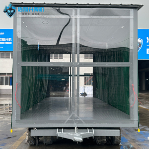 Gölgelik ile 3 Ton havaalanı bagaj taşıma düz platformlu römork depo lojistik Transfer aracı - Product Image 5