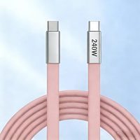 Câble de charge rapide Type-C vers Type-C 240W, 6A, haute intensité, transmission de données USB2.0, cordon en silicone