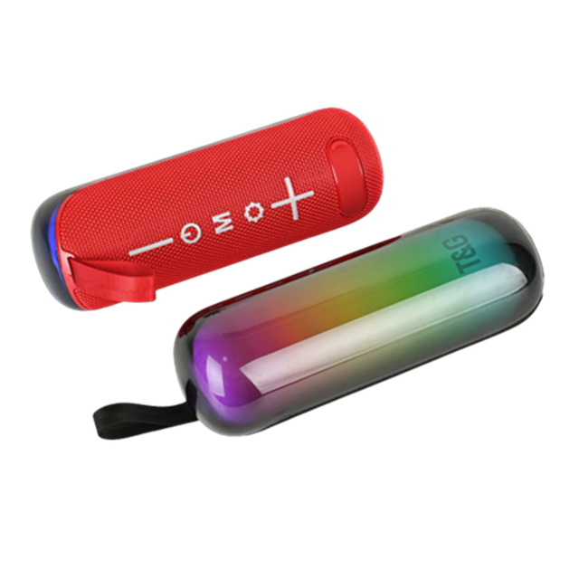 TG384 Mini Portable Speaker Deep Bass Pulse RGB LED Outdoor Wireless High Power Stereo Subwoofer Blue tooth Speaker Music