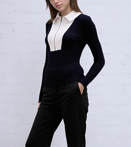 Maglione da Donna di Alta Qualità, Lungo e Casual, con Collo Alto, Abbigliamento Firmato - Product Image 1