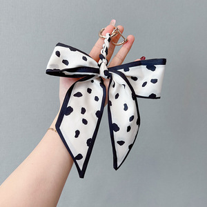 Móc Chìa Khóa Thời Trang Hình Nơ Con Ngựa Bằng Lụa Bán Chạy Mới Với Khăn Lụa Cho Mặt Dây Chìa Khóa Túi Xách (KC367C) - Product Image 6