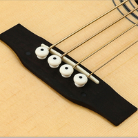 Guitare Basse Acoustique 4 Cordes en Gros, Basse en Bois Naturel Taille Standard, Corps Creux à Résonance Profonde, Pas d'Amplificateur Nécessaire G-MBS-50
