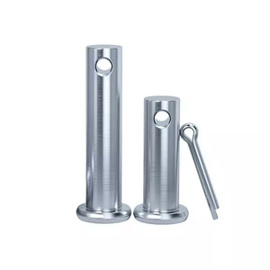 Goupilles à tête plate de grande taille, attaches à tête plate, 8 mm x 35 mm, acier zingué, norme DIN 1444, <span class=keywords><strong>goupille</strong></span> à tête plate avec trou - Product Image 1