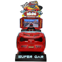 Écran compétitif de 26 pouces Machine de jeu d'arcade de voiture de course de conduite 3D Nouveaux jeux à pièces pour enfants