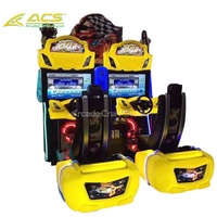 Simulateur de course automobile d'arcade ACS avec écran de 32 pouces, jeu vidéo Outrun, modèle pour deux joueurs, ACS-4872-R, prise US