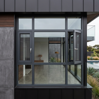Ventanas de Aluminio de Tamaño Personalizado, Eficientes Energéticamente, Doble Acristalamiento, Modernas, Resistentes al Viento, Insonorizadas, Aisladas Térmicamente y Resistentes a Impactos