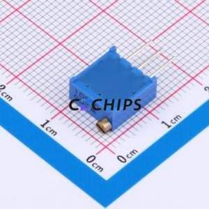 Résistance/potentiomètre réglable 3296W-1-205LF SIP-3P, 9,5x4,8 mm (Résistance : 2 mOhm) (Précision : 10%) - Product Image 2