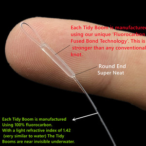 Filo da pesca per carpe, accessori per rig, boom fuso 100% fluorocarbon, hooklink con Ronnie e girella ad anello - Product Image 3