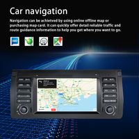 Lecteur d'autoradio 7 pouces Android13 pour Bmw série 5 E39 Carplay Android Auto 4G + WIFI 8core voiture stéréo Gps Navigation