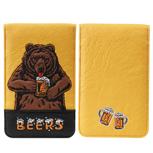Carnet de scores portable personnalisé avec logo, retour facile, en stock, porte-cartes de scores de golf fait main, rechargeable - Product Image 6