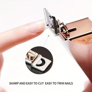 Stainless Steel U Shaped <b>Nail</b> Clipper Flat Mouth Sharp Straight Cut <b>Extension</b> Trimmer Edge Cutter Manicure Beauty Tool - Product Image 3