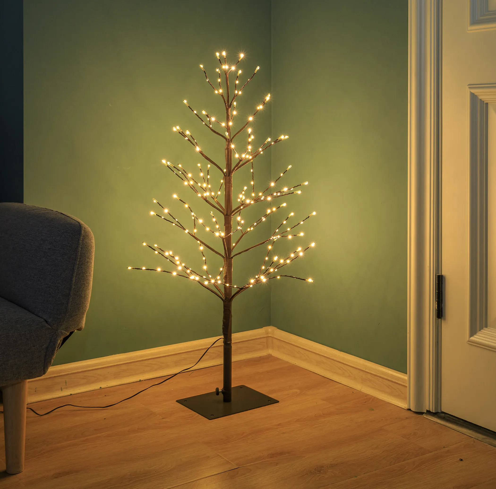 Luzes led na árvore para decoração de casa, para jardim, mesa de mesa, para bonsai, luzes de led para árvore de natal