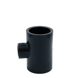Precio de fábrica PVC reductor tee 50mm Venta caliente plástico PVC 1/2 tee 1/4 reductor 2 para agua