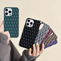 Étui de téléphone antichoc évider le tissage de la vigne Dissipation thermique étui de protection pour iPhone 16 15 14 13 Pro Max Plus