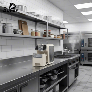 SOHEF Machine à glaçons et smoothies multifonction 2-en-1, <span class=keywords><strong>distributeur</strong></span> <span class=keywords><strong>de</strong></span> glace <span class=keywords><strong>de</strong></span> 25 kg avec fonction <span class=keywords><strong>de</strong></span> broyage, pour flocons <span class=keywords><strong>de</strong></span> neige <span class=keywords><strong>de</strong></span> table - Product Image 1